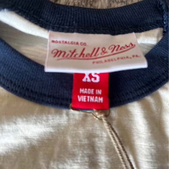 Philadelphia Union MLS Mitchell & Ness Navy and Cream Top - Picture 2 of 2